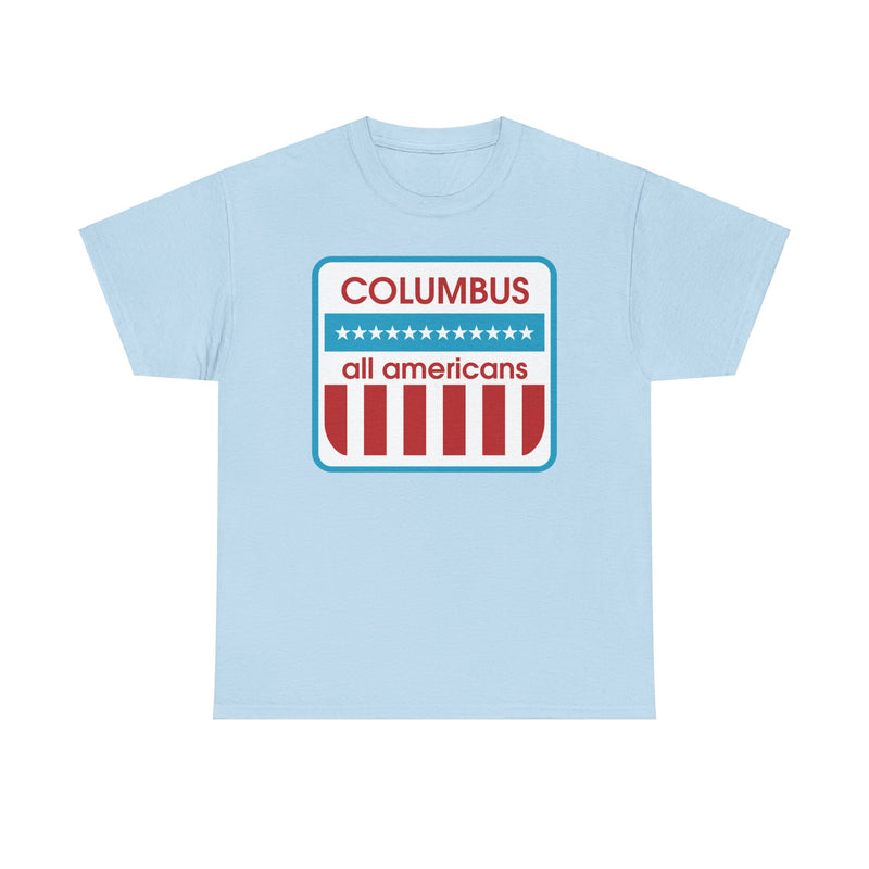 Load image into Gallery viewer, Columbus All-Americans Ohio American Professional Slo-Pitch League 1977 T-shirt