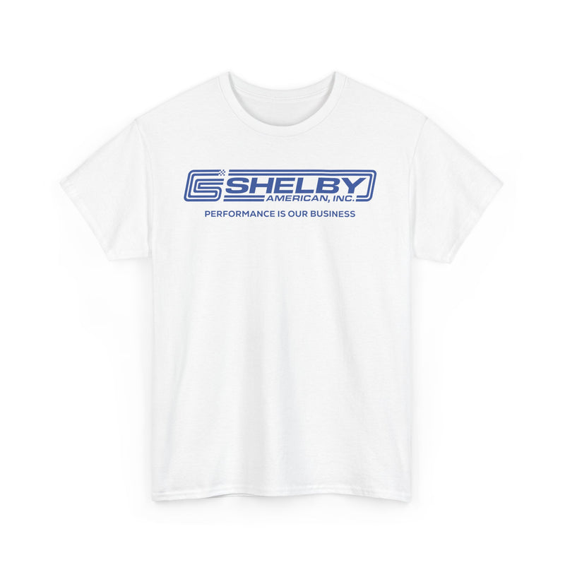 Load image into Gallery viewer, Shelby American Inc Performance Is Our Business Cobra Logo T-shirt