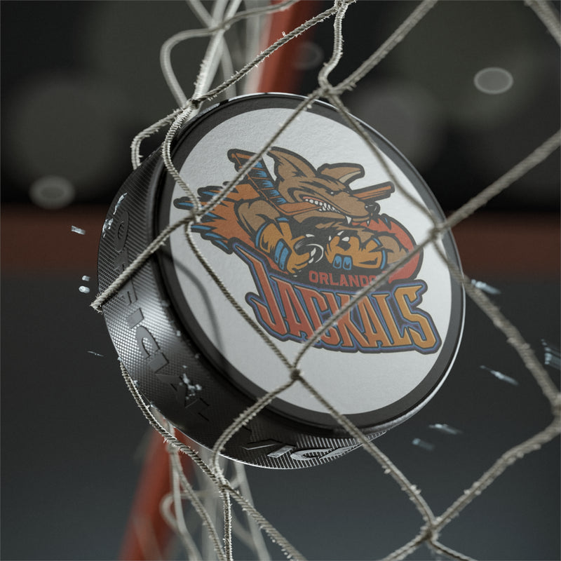 Load image into Gallery viewer, Orlando Jackals Logo Nostalgic Defunct Retro Hockey Puck
