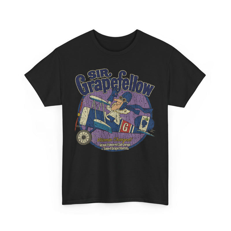 Load image into Gallery viewer, Sir Grapefellow Grape Flavored Oat Cereal Nostalgic T-shirt