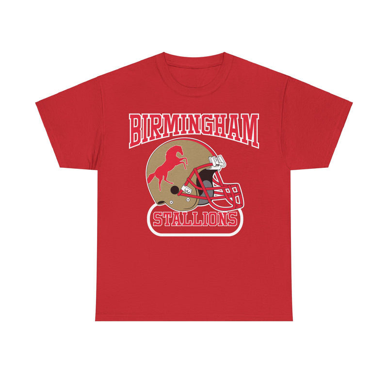Load image into Gallery viewer, Birmingham Stallions Alabama Football Team Helmet T-shirt