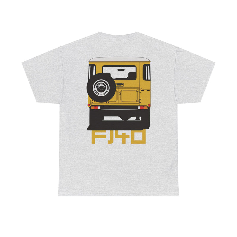 Load image into Gallery viewer, Toyota Land Cruiser FJ40 Yellow Car Double-sided T-shirt