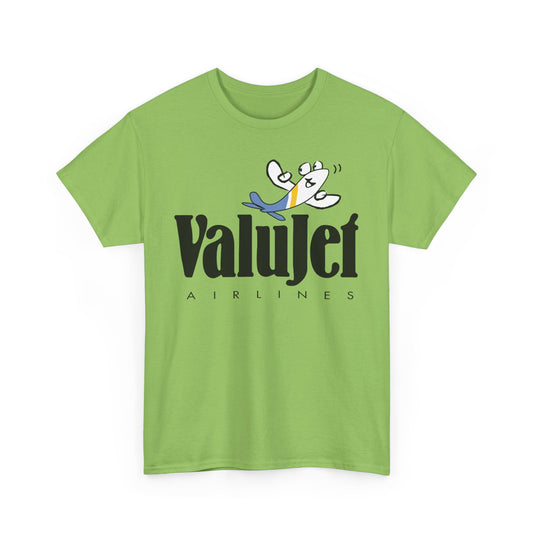ValuJet Airlines Cartoon Plane Character Vintage Florida Carrier T-shirt