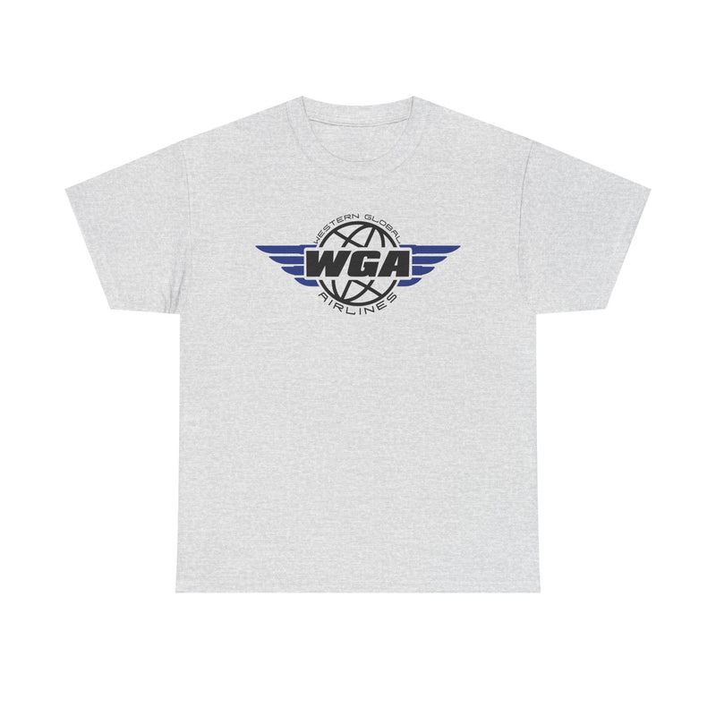Load image into Gallery viewer, Western Global Airlines T-Shirt - Aviation Industry Bankrupt Logo Tee
