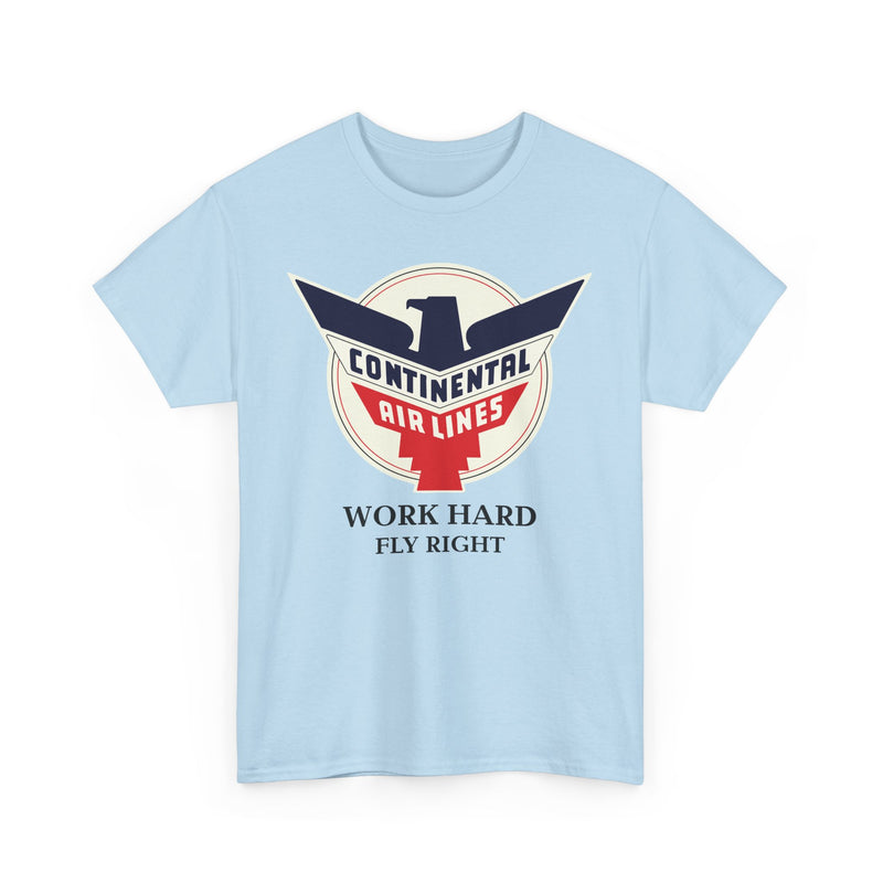 Load image into Gallery viewer, Continental Airlines Red White Blue Eagle Work Hard Fly Right T-shirt