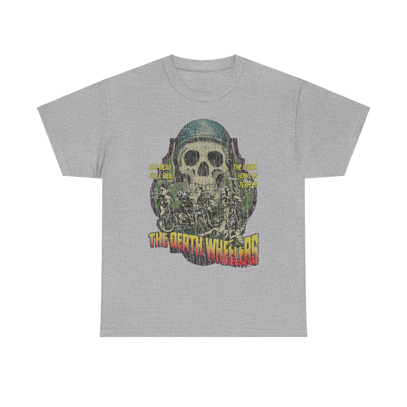 Load image into Gallery viewer, The Death Wheelers 1973 Horror Action Bike Gang Movie T-shirt