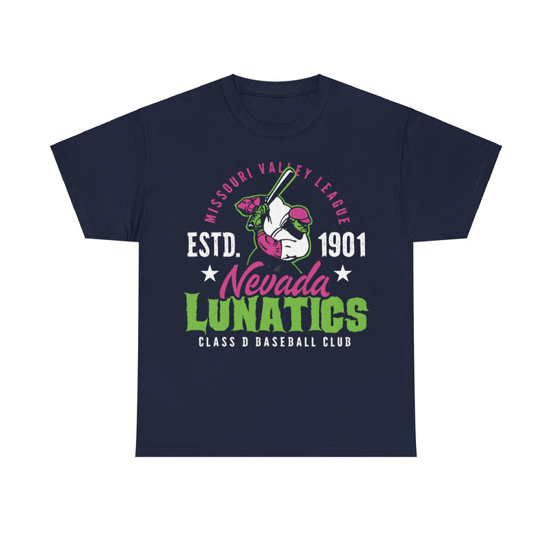 Load image into Gallery viewer, Nevada Lunatics Est 1901Baseball T-shirt
