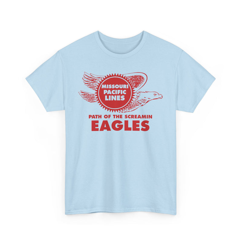 Load image into Gallery viewer, Missouri Pacific Lines Screaming Eagles Railroad Logo Vintage T-Shirt