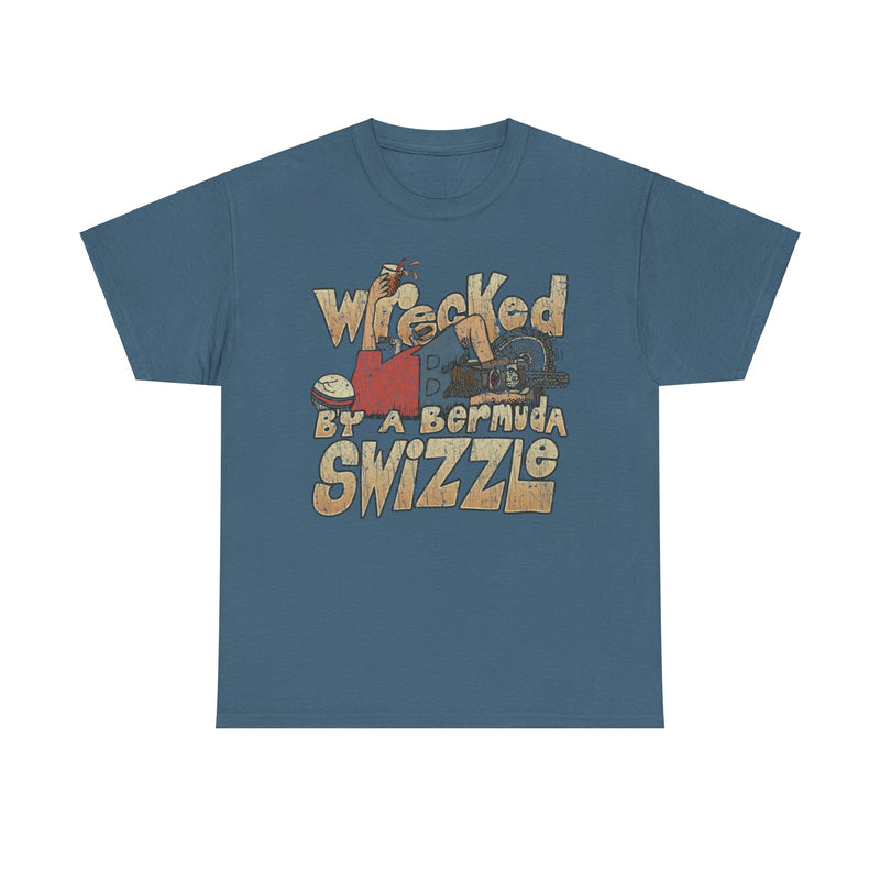 Load image into Gallery viewer, Wrecked by a Bermuda Swizzle 1983 Alcohol Vacation T-shirt