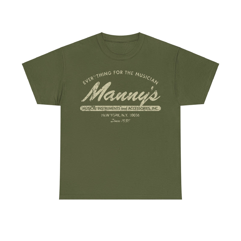 Load image into Gallery viewer, Mannys Music 1935 Retail Store Distressed Print T-shirt