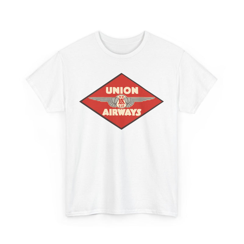 Load image into Gallery viewer, Union Airways NZ Red Diamond Winged Logo New Zealand Aviation T-shirt