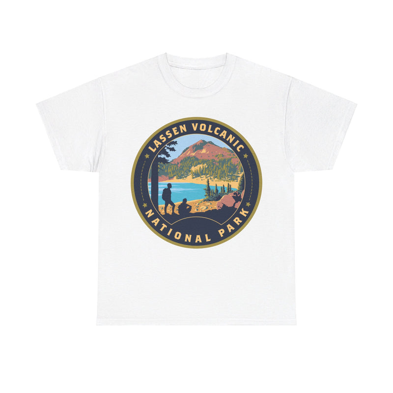 Load image into Gallery viewer, Lassen Volcanic National Park California Round Logo T-shirt