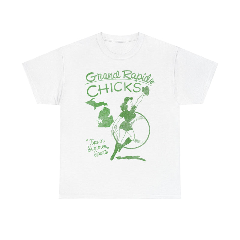 Load image into Gallery viewer, Grand Rapids Chicks Womens Nostalgic Retro Baseball Team T-shirt