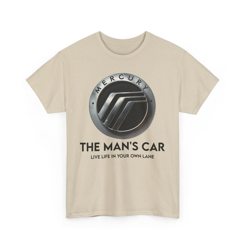Load image into Gallery viewer, Mercury The Man's Car Live Life In Your Own Lane Silver T-shirt