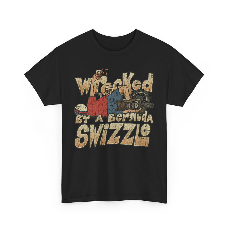 Load image into Gallery viewer, Wrecked by a Bermuda Swizzle 1983 Alcohol Vacation T-shirt