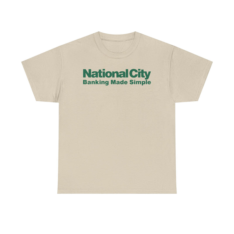 Load image into Gallery viewer, National City Banking Made Simple Financial Logo Bank Ohio T-Shirt