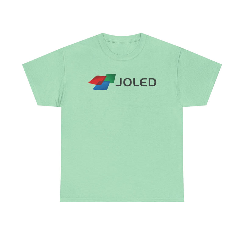 Load image into Gallery viewer, JOLED T-Shirt - OLED Display Industry Bankrupt Logo Tee
