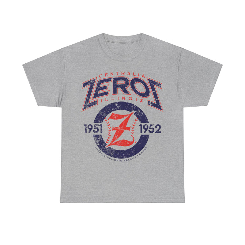 Load image into Gallery viewer, Centralia Zeros Est 1951 Illinois Baseball Team T-shirt