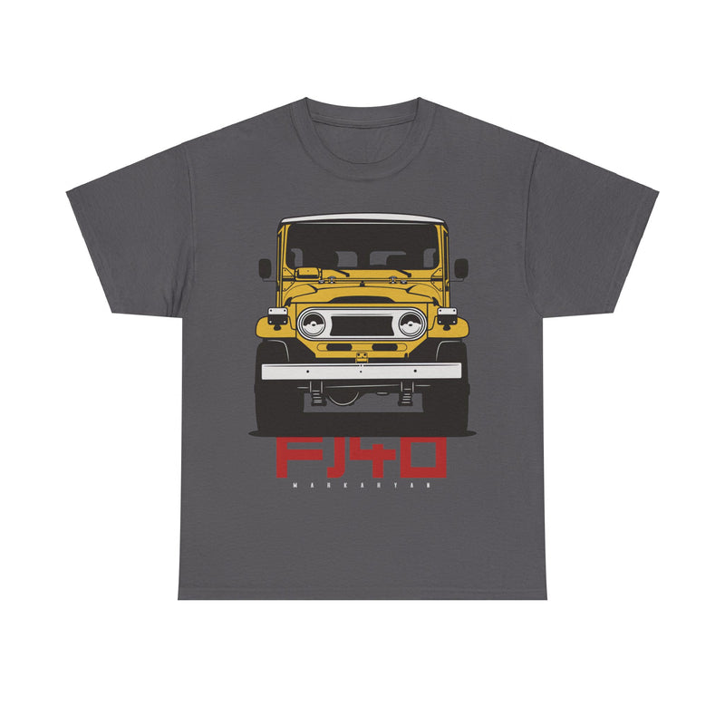 Load image into Gallery viewer, Toyota Land Cruiser FJ40 Yellow Car Double-sided T-shirt