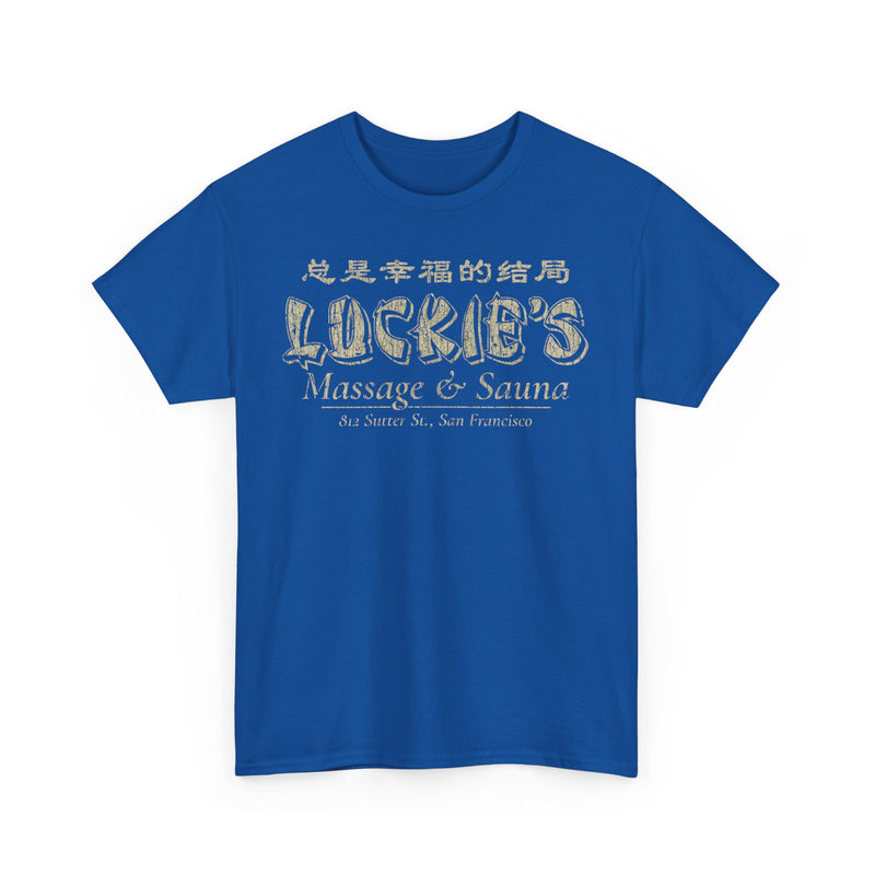 Load image into Gallery viewer, Luckies Massage Sauna San Francisco California T-shirt