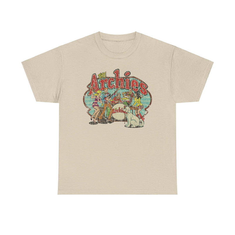 Load image into Gallery viewer, The Archies 1967 Archie Comics Rock Band Illustrated Comic Book T-shirt