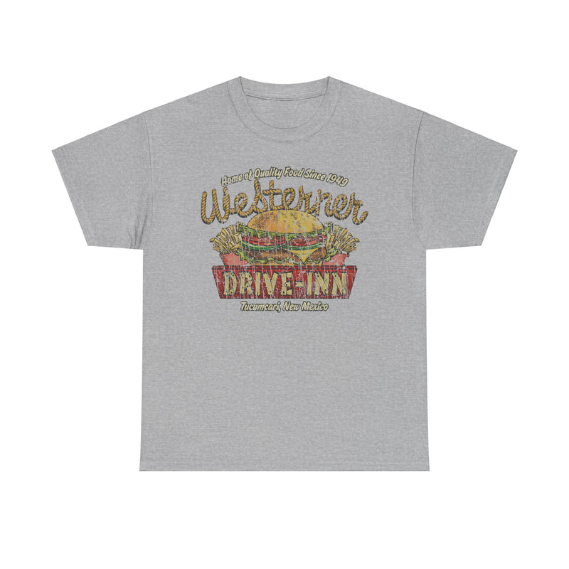 Load image into Gallery viewer, Westerner Drive-Inn 1949 Tucumcari New Mexico Diner Fast Food Restaurant T-shirt