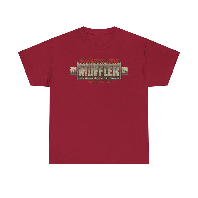 Load image into Gallery viewer, Mountain View Muffler Est 1992 Colorado T-shirt