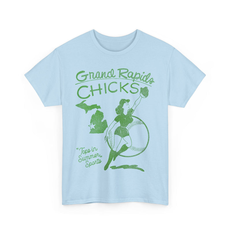 Load image into Gallery viewer, Grand Rapids Chicks Womens Nostalgic Retro Baseball Team T-shirt