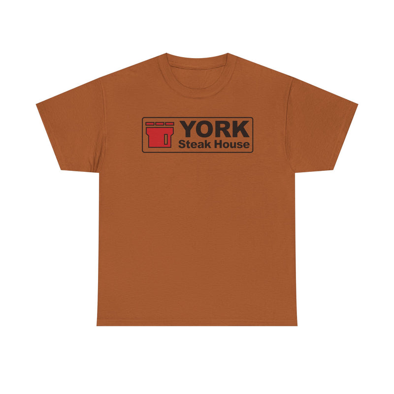 Load image into Gallery viewer, York Steak House T-Shirt - Steakhouse Industry Defunct Logo Tee