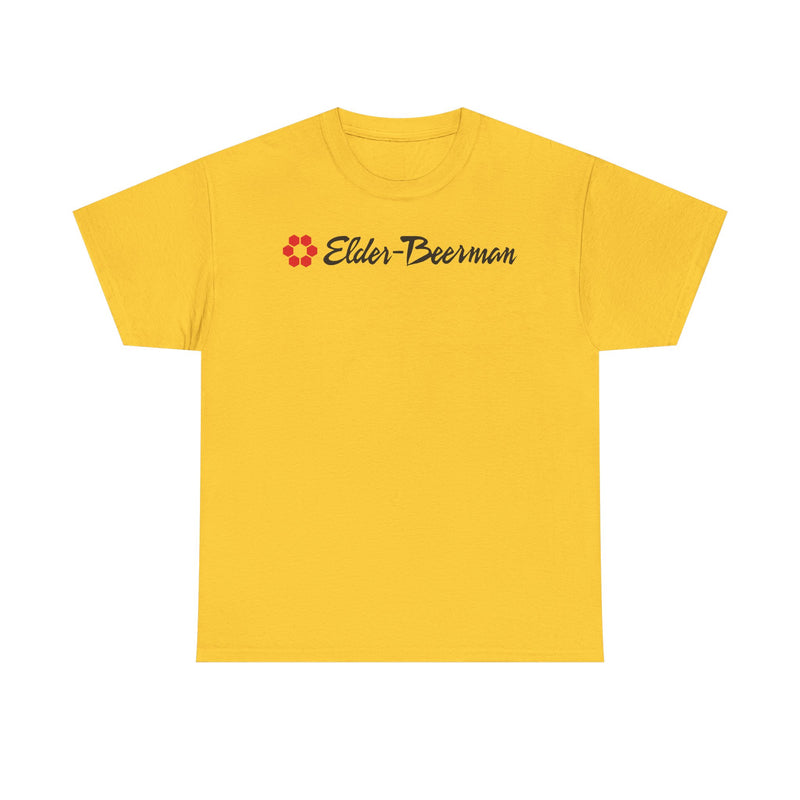 Load image into Gallery viewer, Elder-Beerman Red Hexagon Pattern Department Store Logo T-Shirt