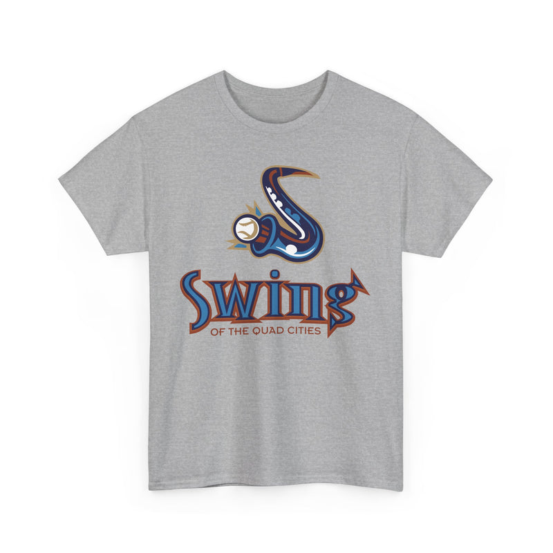 Load image into Gallery viewer, Swing of the Quad Cities Iowa Baseball 2004-2007 T-shirt