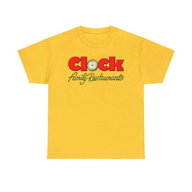 Load image into Gallery viewer, Clock Family Restaurants Vintage Diner Classic Restaurant Logo T-Shirt