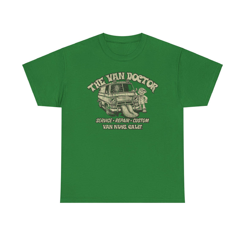 Load image into Gallery viewer, The Van Doctor 1971 Van Nuys California Service Auto Body Car Shop T-shirt