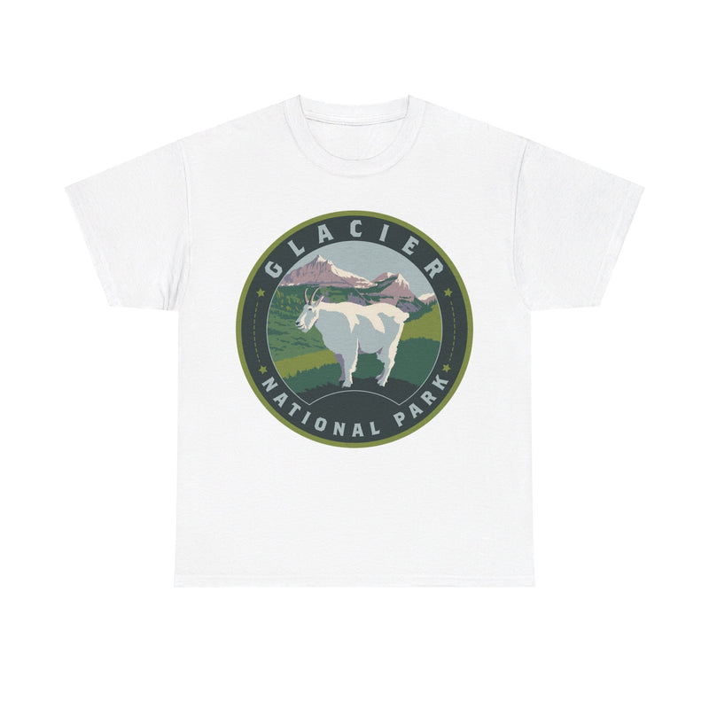 Load image into Gallery viewer, Glacier National Park Montana Round Logo T-shirt