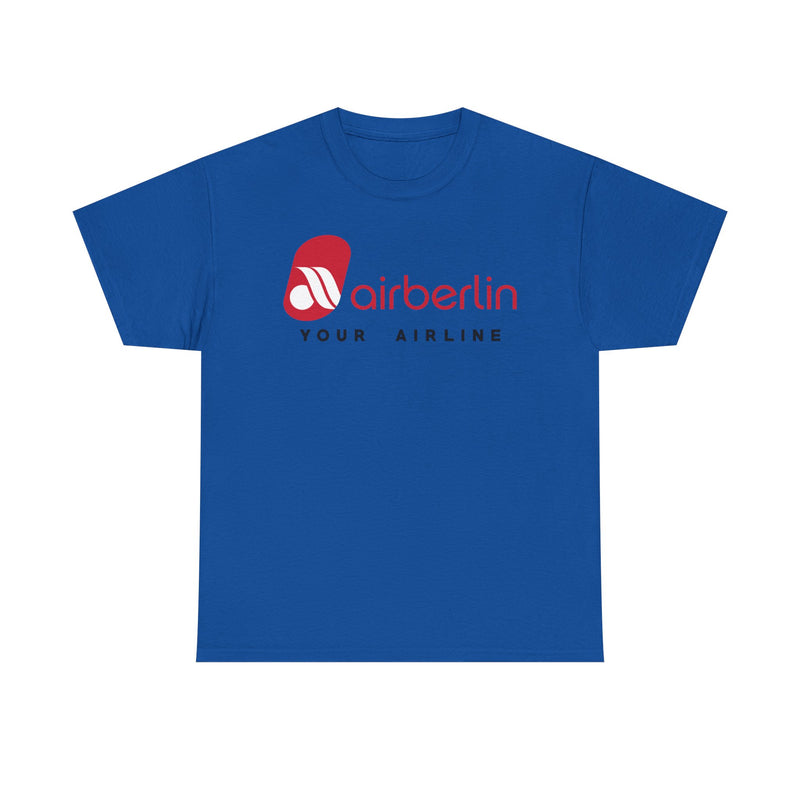 Load image into Gallery viewer, Air Berlin Your Airline Vintage Logo German Aviation Memorabilia T-shirt