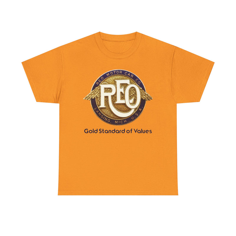 Load image into Gallery viewer, REO Motor Car Co Lansing Michigan Gold Standard Wings T-shirt