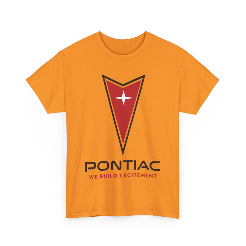 Load image into Gallery viewer, Pontiac We Build Excitement Red Arrow Star Logo Classic T-shirt
