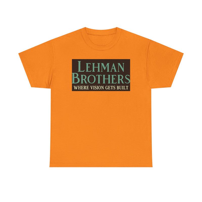 Load image into Gallery viewer, Lehman Brothers Where Vision Gets Built Historic Wall Street Bank Tee New York T-Shirt