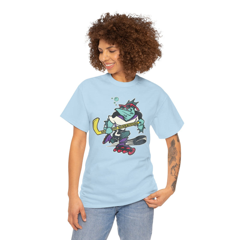 Load image into Gallery viewer, San Diego Barracudas Roller Hockey Nostalgic Logo T-shirt