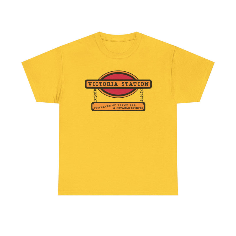 Load image into Gallery viewer, Victoria Station T-Shirt - Restaurant Industry Bankrupt Logo Tee