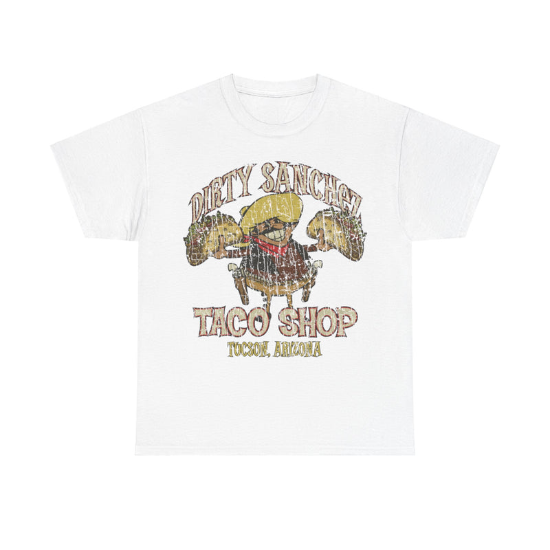 Load image into Gallery viewer, Dirty Sanchez Taco Shop 1982 Restaurant Distressed Print T-shirt