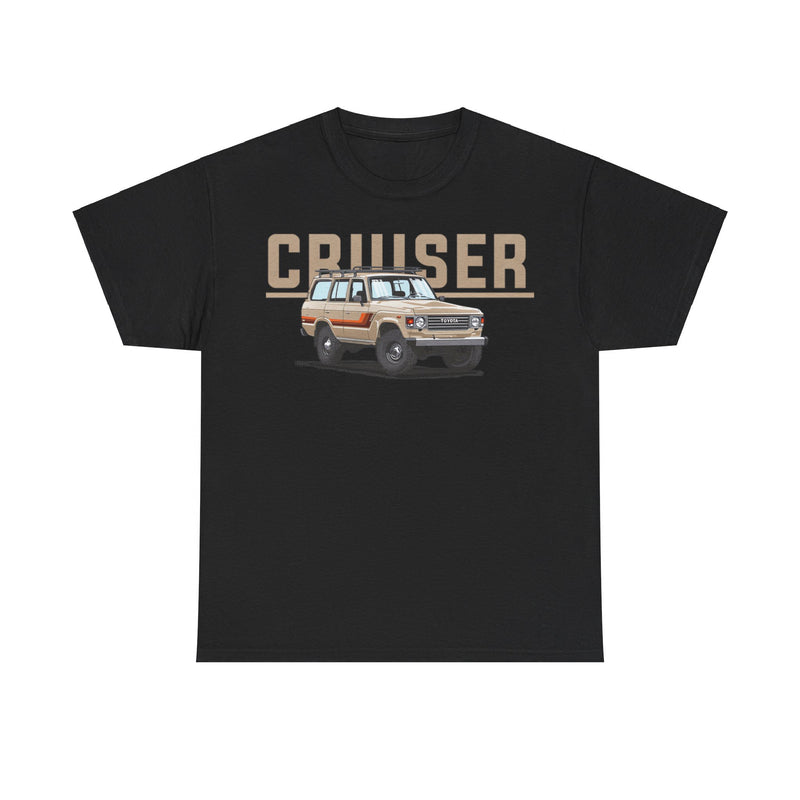 Load image into Gallery viewer, Toyota Land Cruiser 80 Series with Retro TRD Racing Stripes Car T-shirt