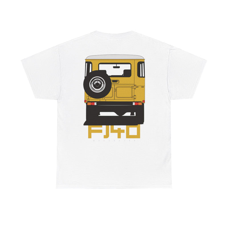 Load image into Gallery viewer, Toyota Land Cruiser FJ40 Yellow Car Double-sided T-shirt