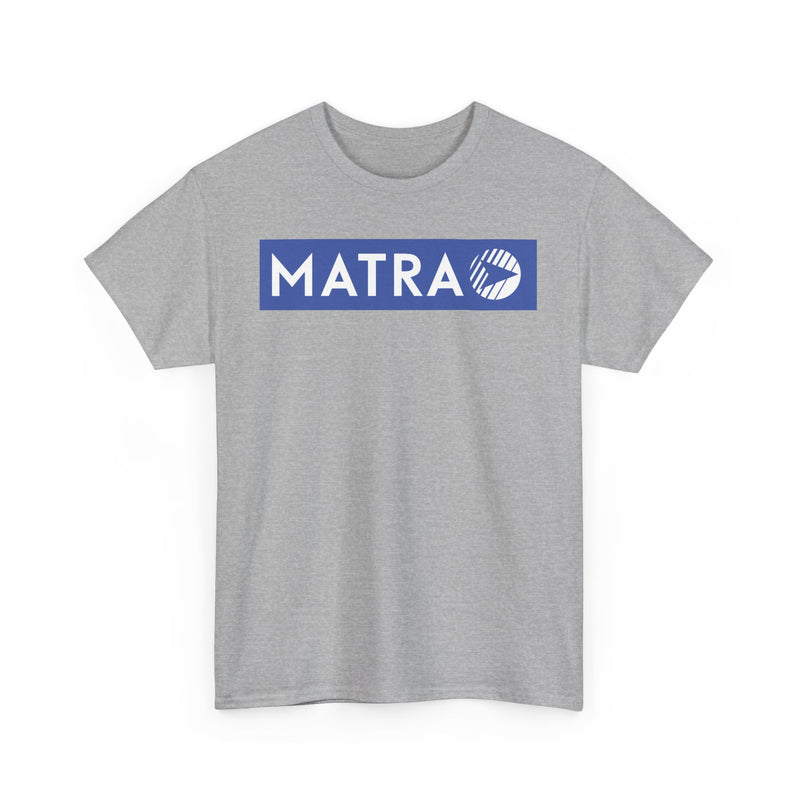 Load image into Gallery viewer, Matra French Racing Team Blue Logo Motorsport Company T-shirt