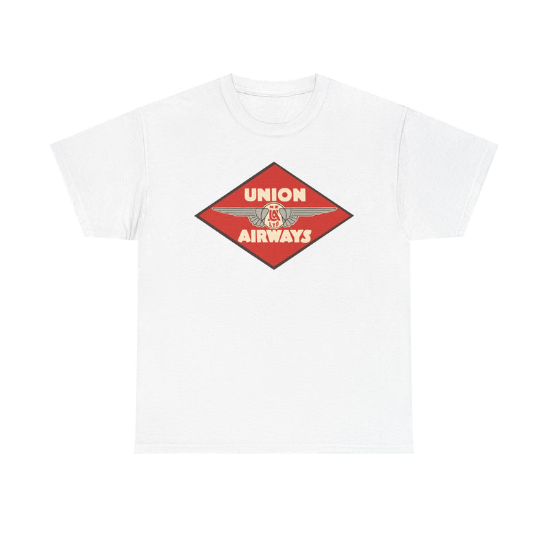 Load image into Gallery viewer, Union Airways NZ Red Diamond Winged Logo New Zealand Aviation T-shirt