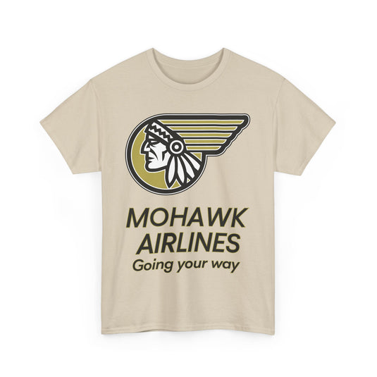 Mohawk Airlines Native American Logo Going Your Way Aviation T-shirt