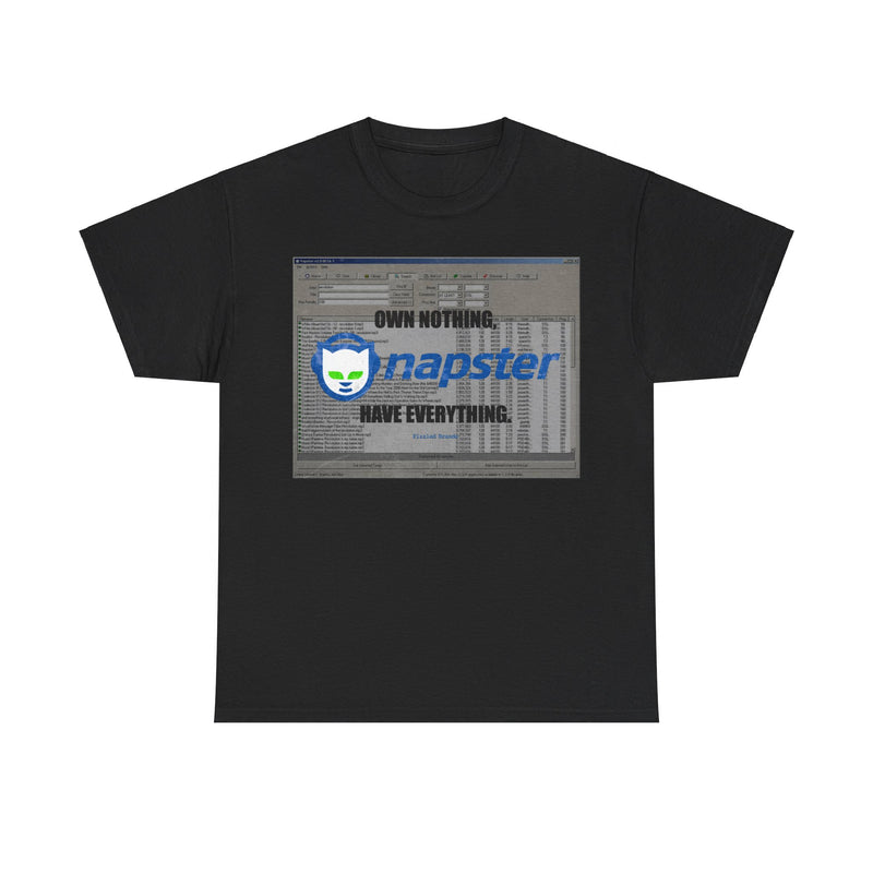 Load image into Gallery viewer, Napster Own Nothing Have Everything Nostalgic Logo T-shirt
