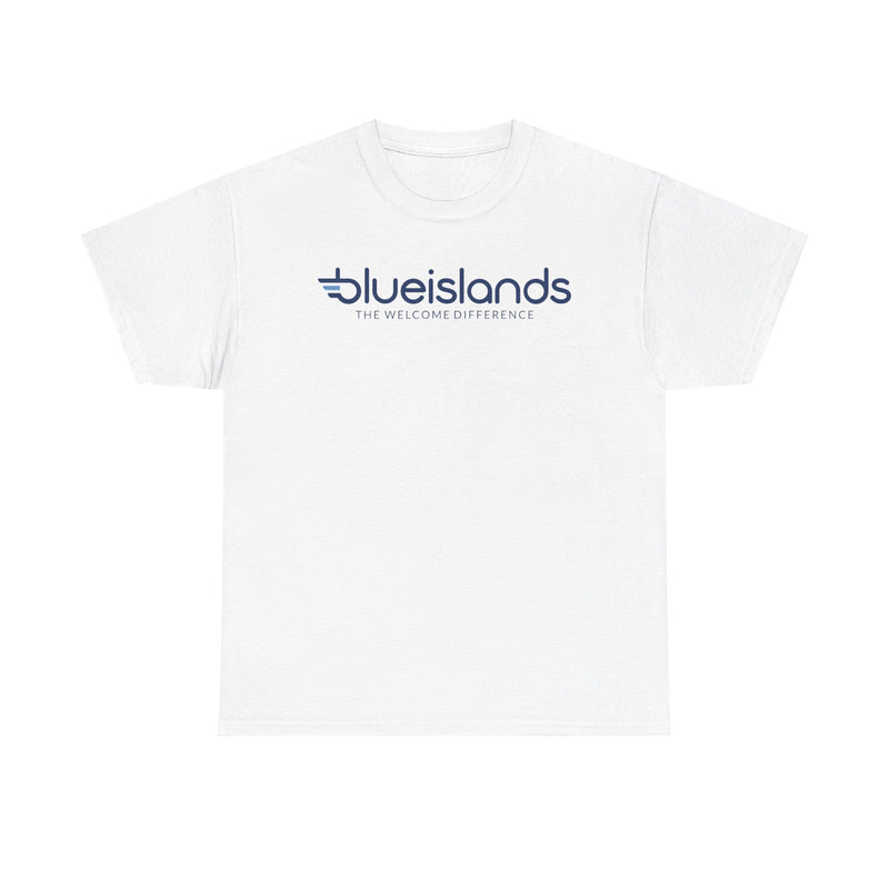 Load image into Gallery viewer, Blue Islands The Welcome Difference T-Shirt - Channel Islands Aviation