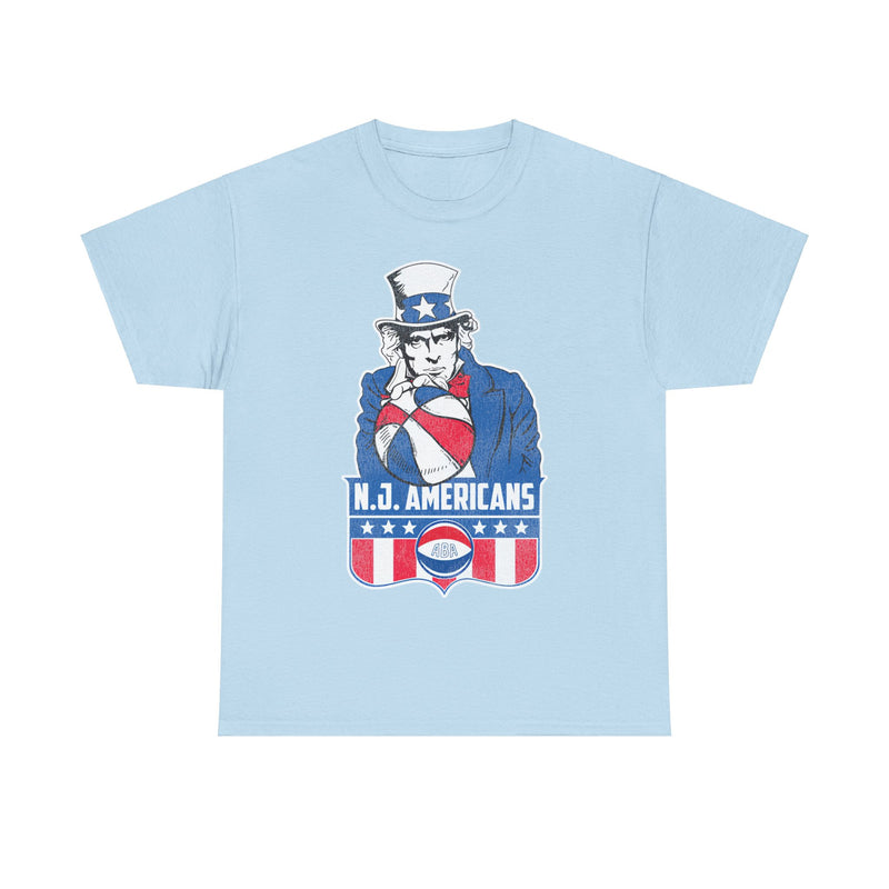 Load image into Gallery viewer, New Jersey Americans Uncle Sam Basketball Nostalgic Retro T-shirt