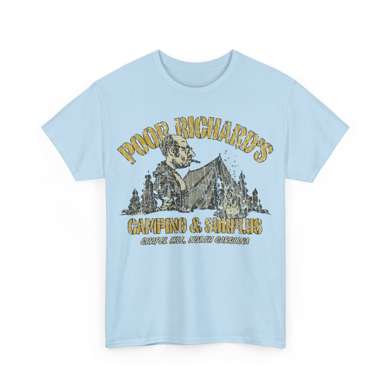 Load image into Gallery viewer, Poor Richards Camping Surplus 1968 Distressed Print T-shirt